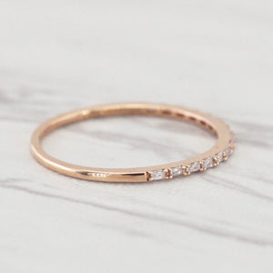Airy Thin Diamond Baguette Ring
