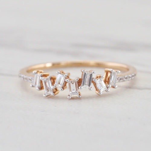 Scattered Baguette and Round Diamonds